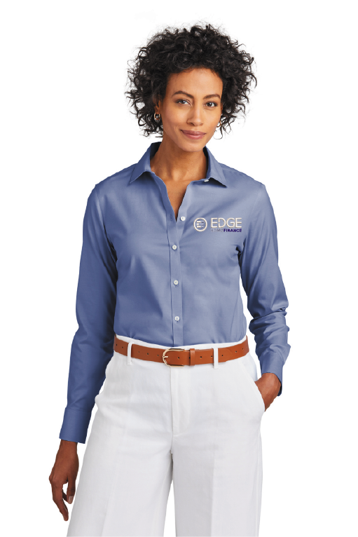 Edge Ladies Wrinkle-Free Stretch Pinpoint Shirt