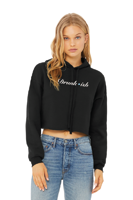 Drunk-ish Crop Hoodie