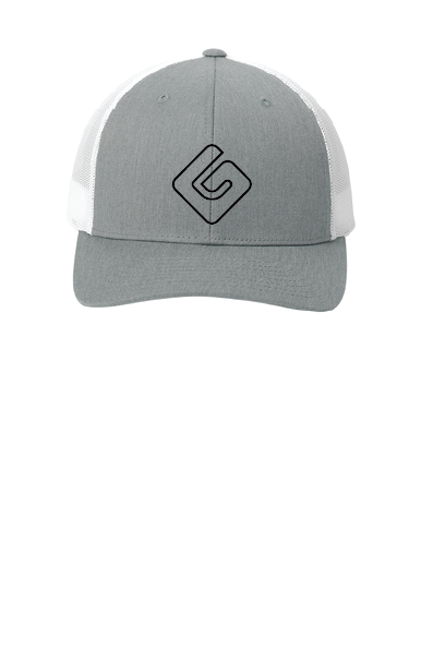 Graphite/White OG Outline Black Trucker Cap