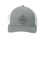 Graphite/White OG Outline Black Trucker Cap