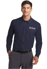 Men's Edge Port Authority Knit Dress Shirt Dark Navy