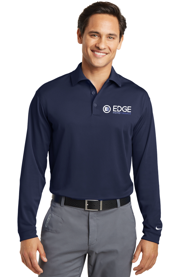 Edge Mens Dri-FIT Long Sleeve Stretch Tech Polo