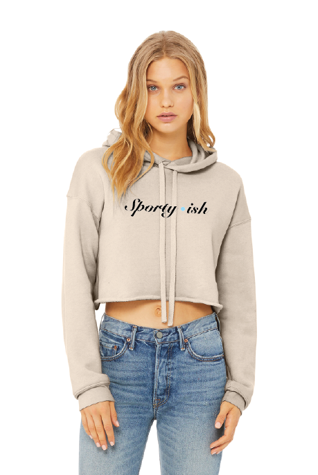 Sporty-ish Crop Hoodie