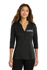 AESC Women’s Port Authority UV Choice Pique Henley
