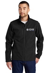 Edge Mens Shaded Crosshatch Soft Shell Jacket
