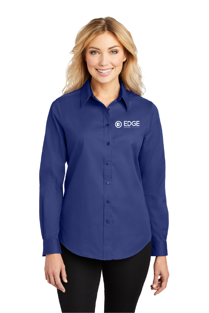 Edge Ladies Long Sleeve Easy Care Shirt