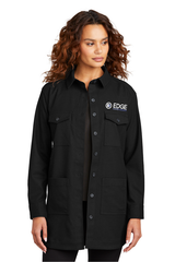 Edge Ladies Long Sleeve Twill Overshirt