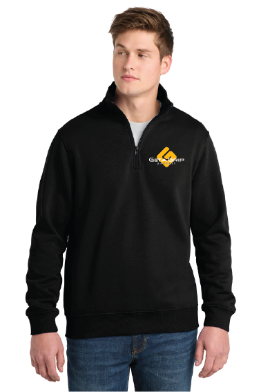 Mens 1/4 zip OG Black