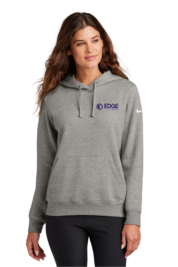 Edge Ladies Club Fleece Sleeve Swoosh Pullover Hoodie