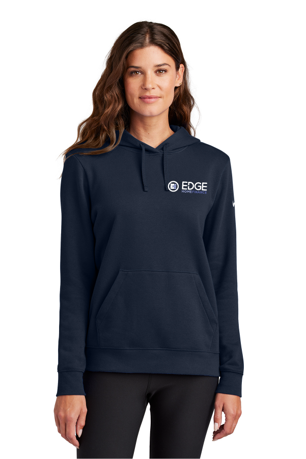 Edge Ladies Club Fleece Sleeve Swoosh Pullover Hoodie