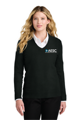 AESC Women’s Port Authority Easy Care V-Neck Sweater