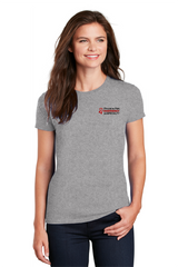 Powers Women’s Ultra Cotton 100% US Cotton T-Shirt Sports Grey