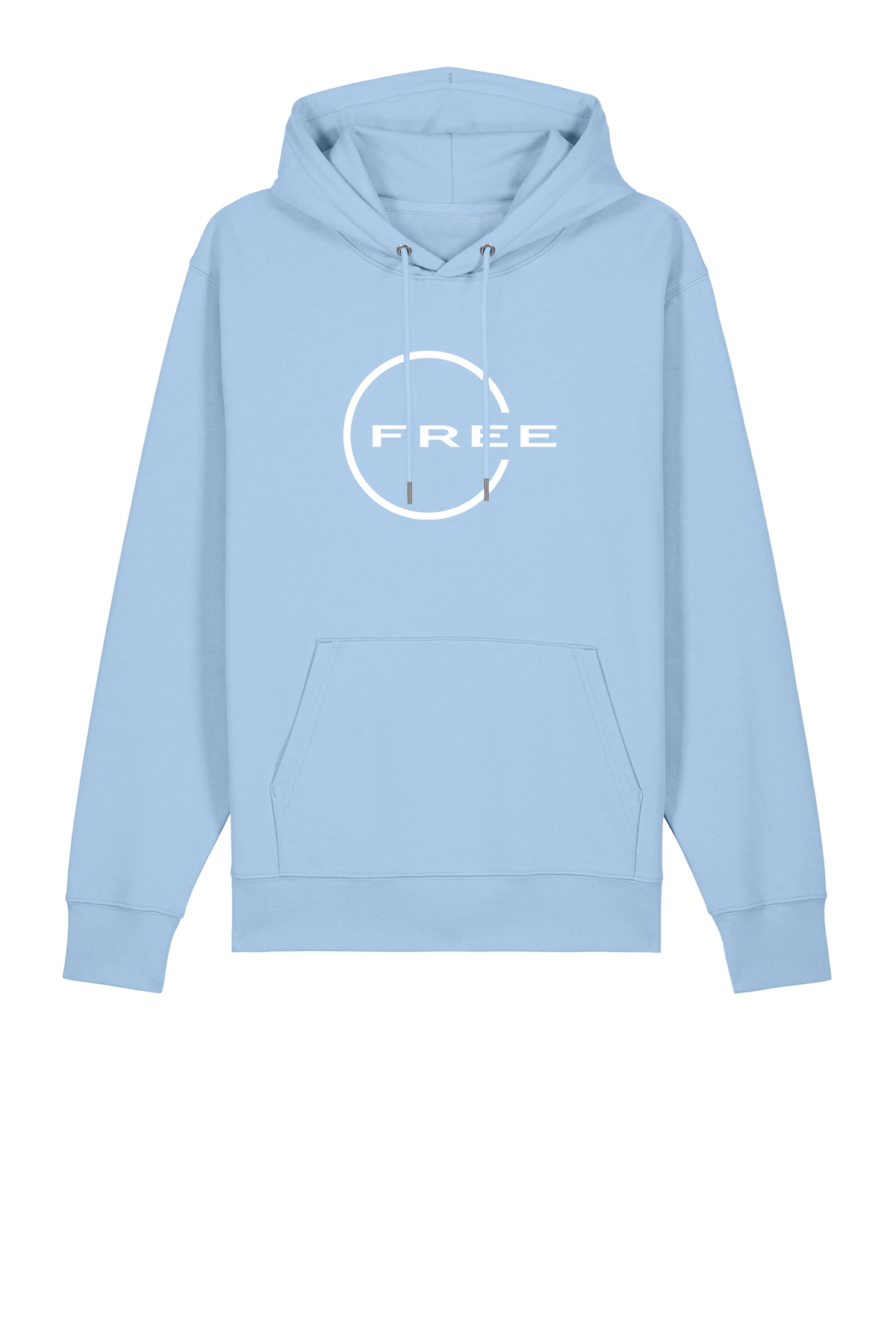 Unisex Free Heavy Weight Hoodie Light Blue