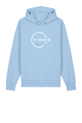 Unisex Free Heavy Weight Hoodie Light Blue