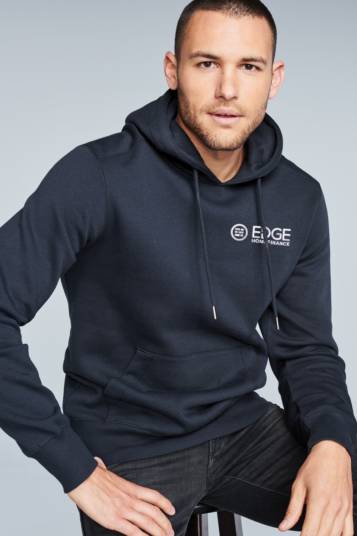 Edge Mens Perfect Weight Hooded Sweatshirt