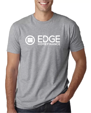 Edge Unisex Grey T shirt white print