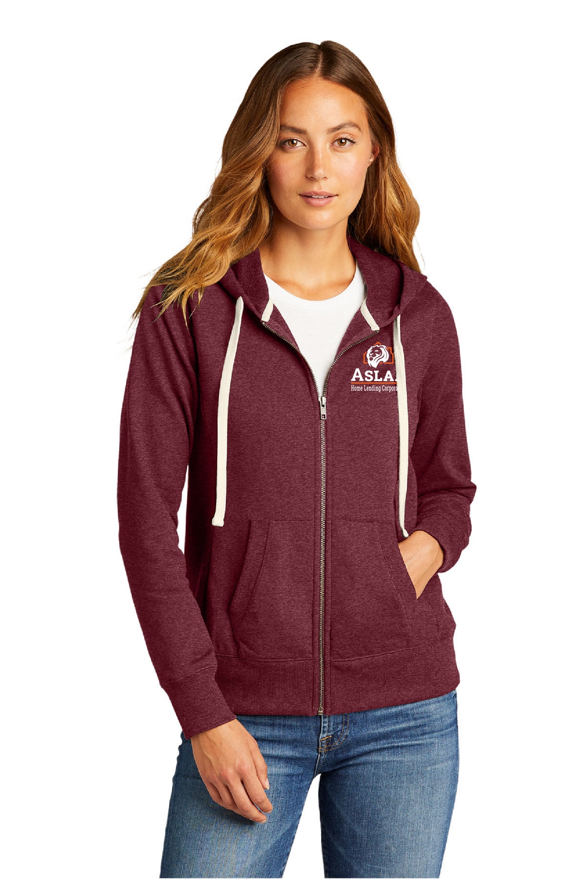 Aslan Women's District Full Zip Hoodie Maroon