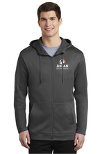Load image into Gallery viewer, Aslan Nike Therm-Fit Full Zip Fleece Hoodie Charcoal
