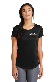 Aslan Black Ladies Performance T-Shirt